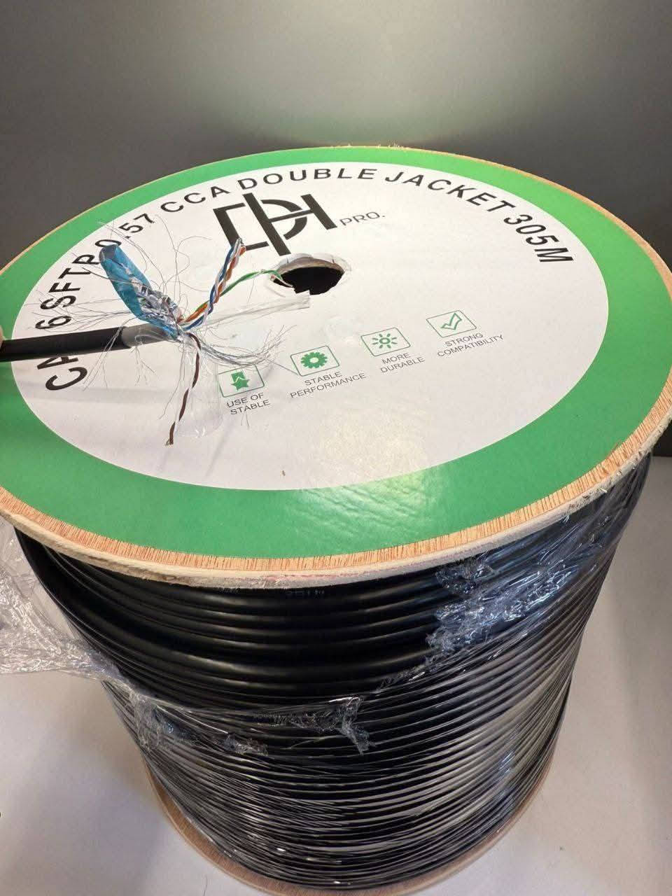 متوفر وجبة جديده من براند DH 
النوعين اتوفرت 
البكرة الخضراء بسعر 75.000
دبل تغليف -305 متر -cat6 -نسبة نحاس 50%
والبكرة البنفسجية بسعر 105.000
دبل تغليف -305 متر -cat6 -نسبة نحاس 70%
وكيبل كاميرات دبل تغليف 
بسعر 55.000
اي نوع كيبل بالسوك كاميرات ميجي دبل تغليف فقط Dh
توجد خدمة توصيل 
***********
بغداد-شارع الصناعه-مدخل فرع صاج الريف
الحجز واتساب اوماسنجر
