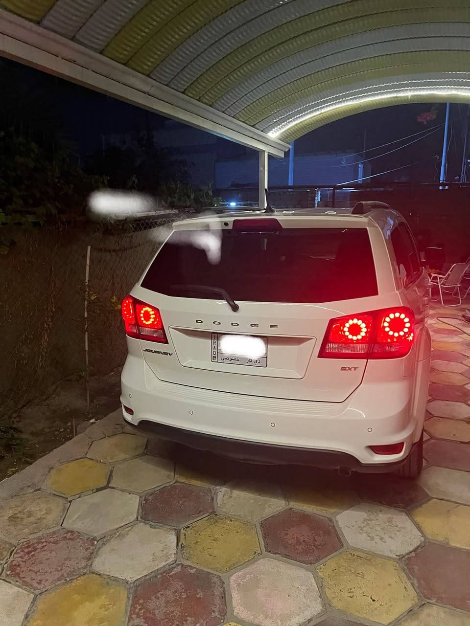دوجي جورني لون ابيض 
ابيض اربعة سلندرSXT 2400 
سبعة راكب
تحويل مباشر باسمي 
دعاميه امامية الخلفيه الشكل المرغوب 
حساس خلفي بلادي
 بصمة
تشغيل عن بعد
شاشة اندرويد "كار بلي "وكاميرا خلفية 
خزان عدد 2 للمثلجات تحت كشن الركاب
كشنات  بيجي 
بصمة عدد 2
الضربه خارج العراق فقط جاملغ الامامي الايمن  
داخل العراق استبدال باب السايق بلادي 
السعر 118 $ ‏ ***********
