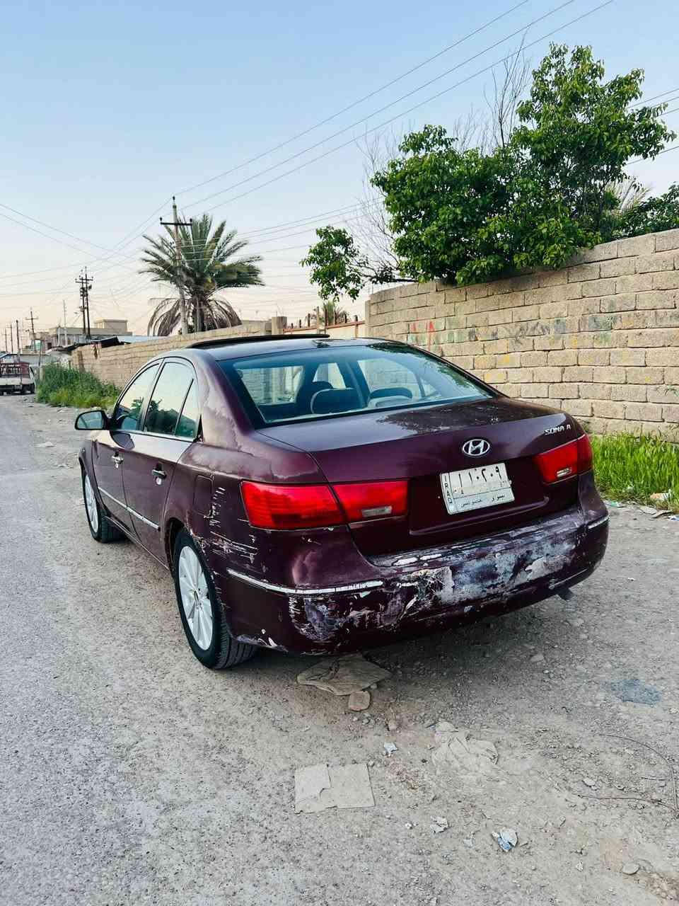 السلام عليكم 
سوناتا للبيع اومراوس 
موديل 2009
رقم نينوى الماني شرط التحويل 
بيها بابين مبدلات مال كصه 
كير ومحرك شرط 
طخم تاير
صدر جديد 
كابون بانزين 
السعر $90 مراوس حسب القناعه افانتي  النتره 
باقي التفاصيل اتصل 
*********** 
السيارة موضحة بل صور
