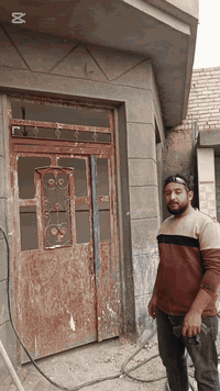 تبديل باب قديم اباب قاصه عنوان المحل بغداد النهروان مقابيل شارع الشمري...