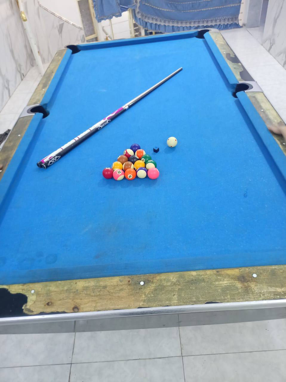 سلام عليكم بليارد للبيع وياه دوشمه جديده وطوبات جدد وياه كيوبات 2 السعر 500للسفسار ***********العنوان التنومه الكباسي حي البتول
