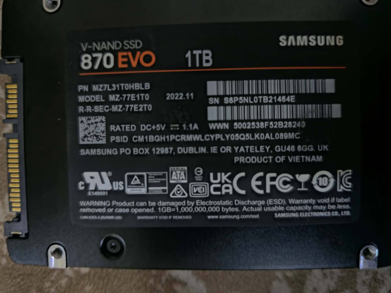 سلام عليكم
يوجد هارد ssd
نوع سامسونج اصلي يوجد هارد بسعة 2tb سعر 300
هارد 1tb  بسعر 180


**إذا كنت صاحب هذا الإعلان وتريد حذفه لأي سبب، رجاءا أرسل رسالة إلى الدعم الفني**
