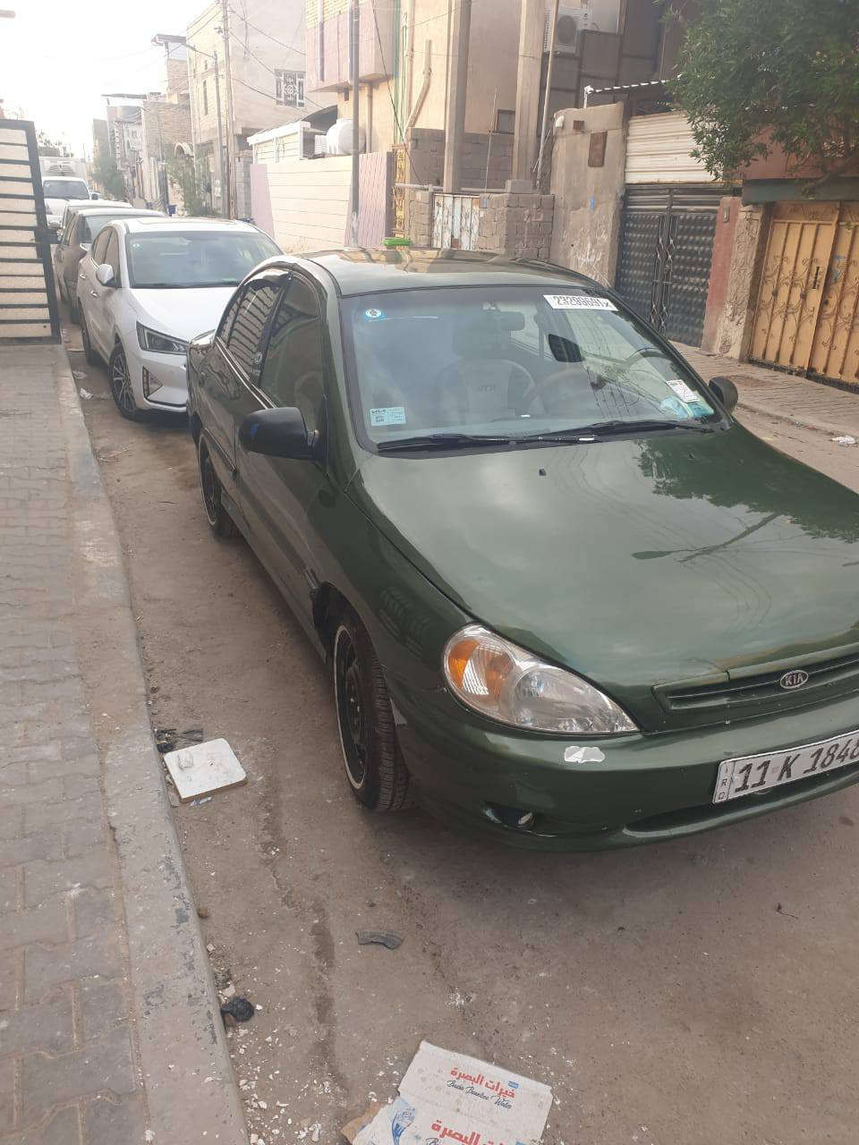 سلام عليكم كيه ريو مديل 2002 محرك 1600 ستوه مشدود جديد رقم انكليزي  مرحله مصبوغه جماليه حداده جديده تبريد كامل بس شحن غاز دواخل جدد سنتر لك شاشه كار بلي تخم تاير جديد سياره جاهزه مكاني بصره السعر45 بيه مجال قليل *********** مراوس حسب الرغبه
