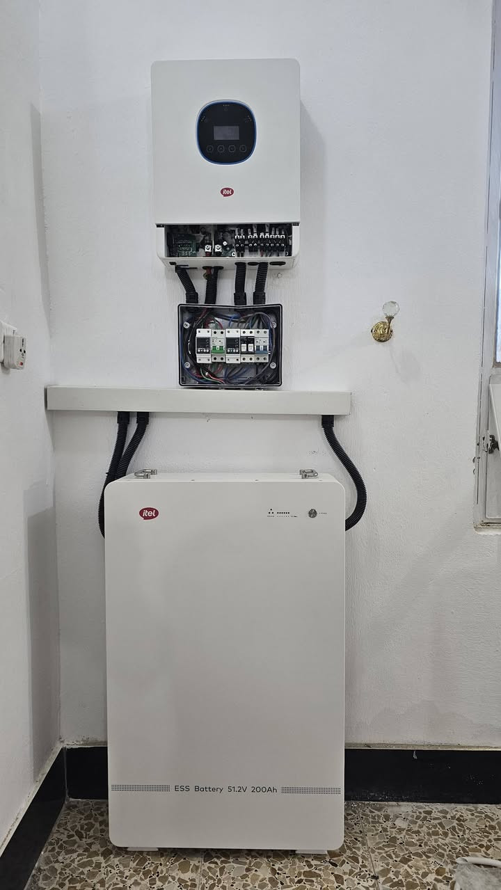 ودع انقطاع الكهرباء 
أربط منضومة طاقة شمسية 
                          inverter 6k itel 🔌
                     battery 10k 200A🔋
solar panels longi 605w 7pcs 
منضومة ١٠ أمبير نهاري ١٠ أمبير ليلي 
للاستفسار لاتصال على لارقام التالية 
او مراسلة عن طريق الواتساب 
***********
***********

