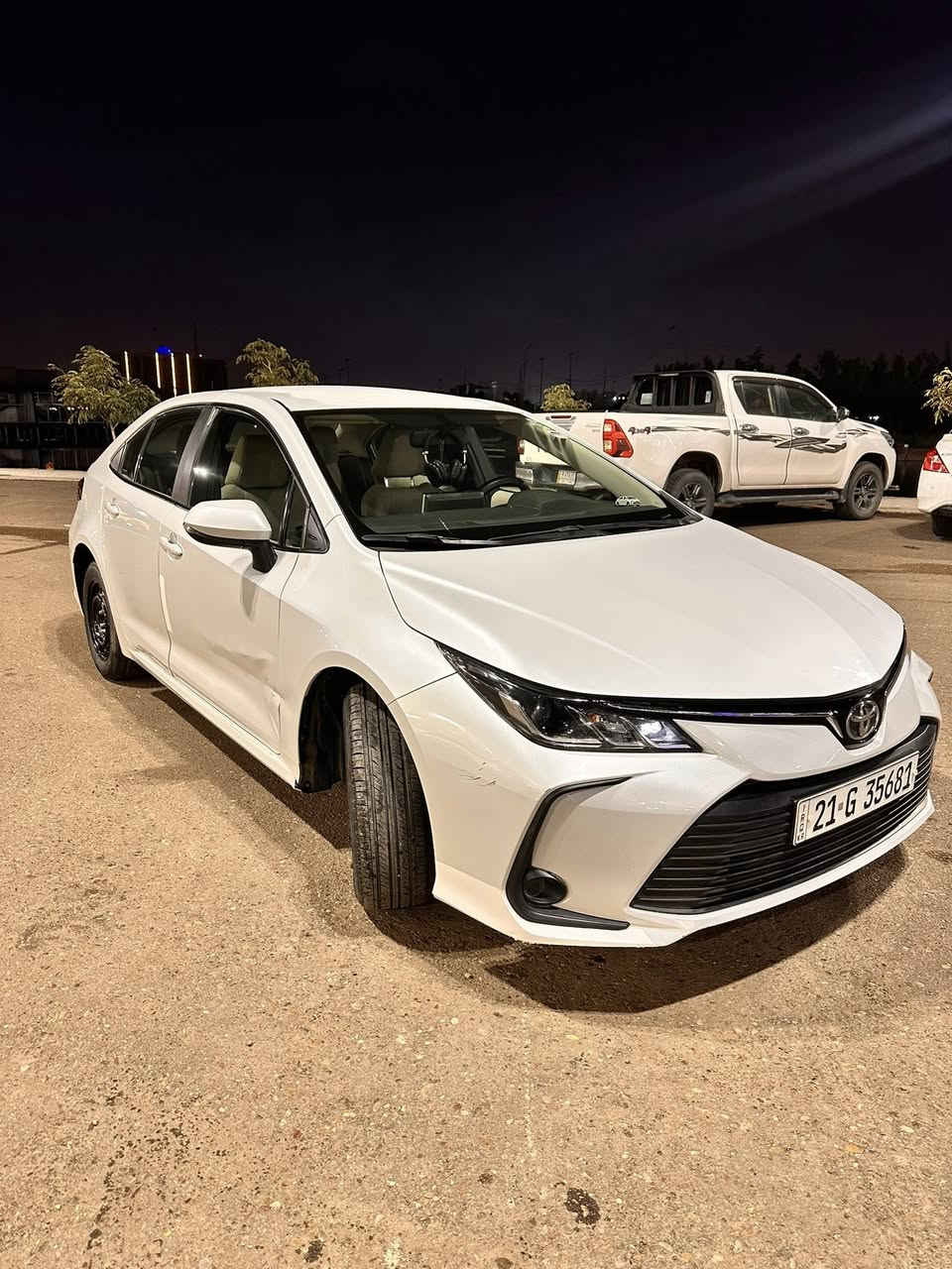 سلام عليكم
كورلا 2022 
وكالة جيهان 
ماشية 77 الف 
سيارة نصبه حلوة 
بيها طخات ترجع ع بارد بلباب صدر  سكن
نضيفه صدر جديد محرك 1600 
***********
