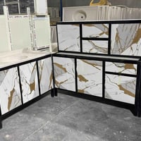 تفليش • كاونتر ٣ قطع • سنك مرمر