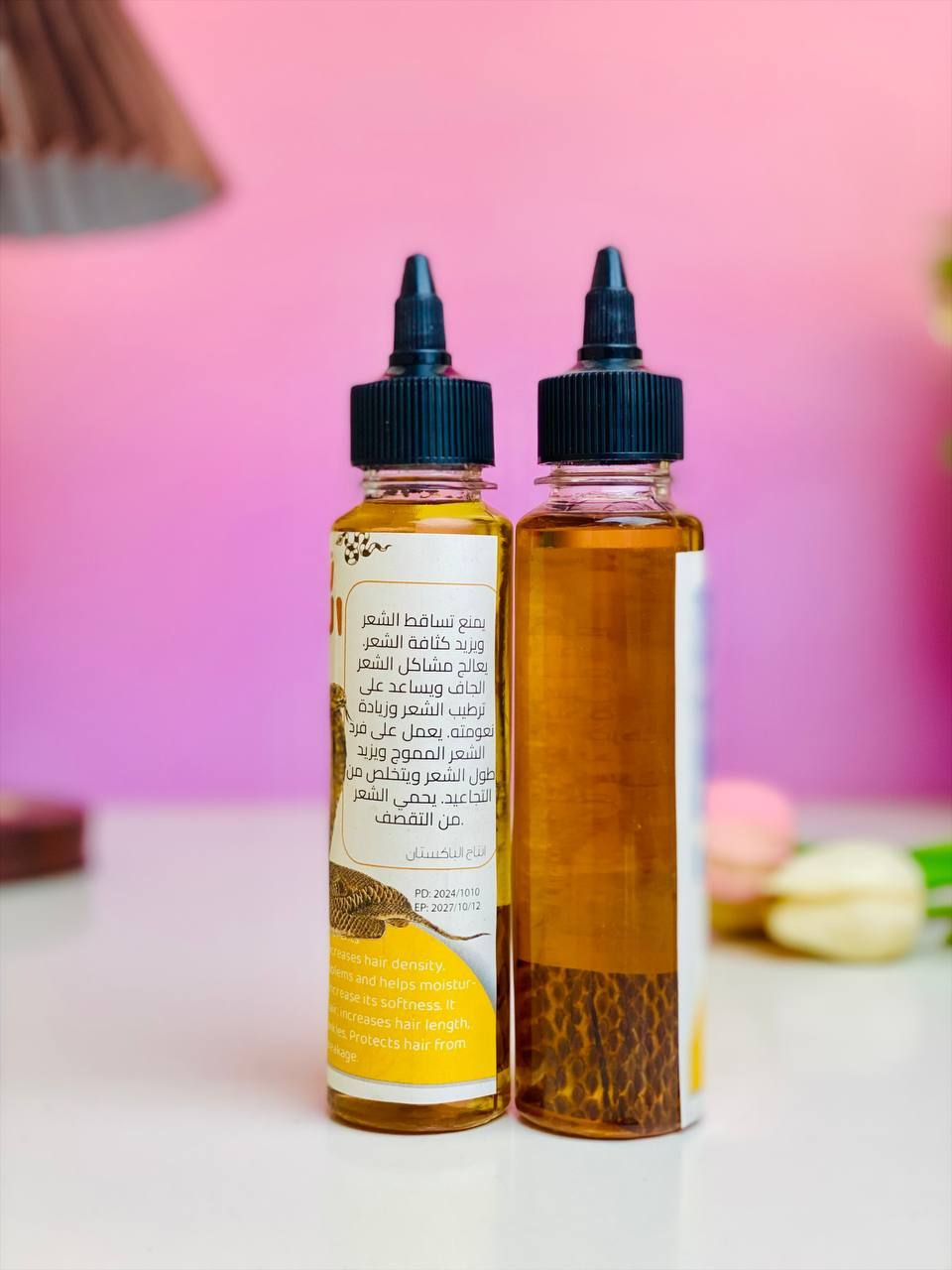 زيت الحية الباكستاني 🇵🇰 (Snake Oil)، وهو زيت مخصص للعناية بالشعر. 🌿

يستخدم لتقوية الشعر وتكثيفه. 
يساعد على تقليل تساقط الشعر. 
يغذي الجذور ويمنح الشعر لمعاناً ونعومة. ✔️
يخفف من التقصف والنفشة.🌱

لفقدان الشعر ويزيد مشاكل الشعر الجاف 😍
الشعر ويزيد الشعر المموج 
يتخلص من التجاعيد
المنشأ الباكستان الاصلي 🇵🇰


**إذا كنت صاحب هذا الإعلان وتريد حذفه لأي سبب، رجاءا أرسل رسالة إلى الدعم الفني**