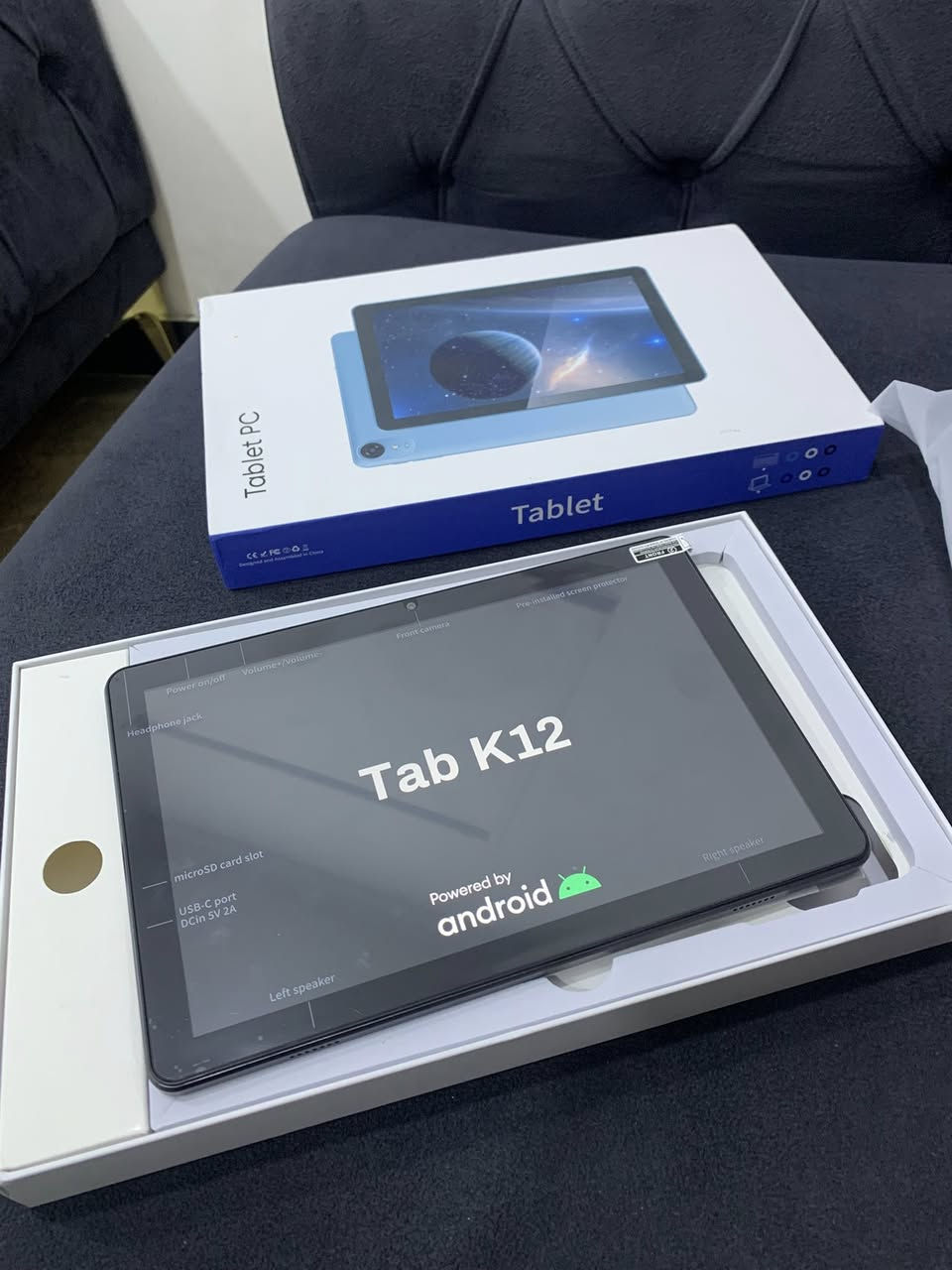 ذاكره 64 السعر 100 الف واصل 

جهاز لوحي (تابلت) "Tab K12" بنظام أندرويد.يتميز بوجود كاميرات ومكبرات صوت.يحتوي على منفذ USB-C للشحن وفتحة لبطاقة microSD.


**إذا كنت صاحب هذا الإعلان وتريد حذفه لأي سبب، رجاءا أرسل رسالة إلى الدعم الفني**