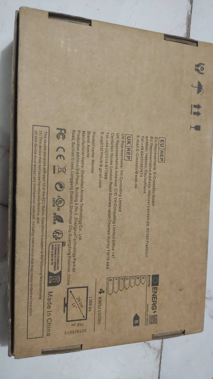 +1
هذه شاشة Anmite محمولة (Portable Monitor). 
تأتي بدقة HD
تتميز بشاشة IPS
متوافقة مع أجهزة الكمبيوتر المحمولة، وأجهزة الكمبيوتر، و PS4/PS5، و Xbox، و Switch، والهواتف.
تحتوي على منافذ USB C و HDMI.
السعر 35


**إذا كنت صاحب هذا الإعلان وتريد حذفه لأي سبب، رجاءا أرسل رسالة إلى الدعم الفني**