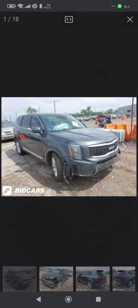 عندي سيارة كيا تلورايد موديل 22 سيارة بااسمي رقم اربيل ،ماشيه 90الف سي...