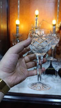 ٢٤قطعة • كاسات كريستال • حفر إبرة ناعم