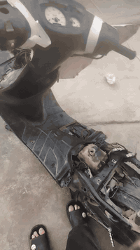 دراجه بيجي للبيع دراجه محركها خير من الله بس شويه عوزها ترتيب بل كهربأ...