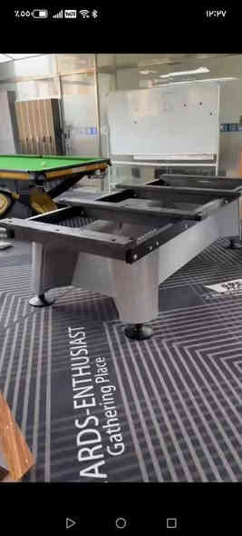 تم وصول طاوله احدث اصدار سوبر ماستر دبل شاصي اللون السلفر شبيه الرايسون شاصي حديد اسود
-متوفر توصيل  ونصب لكل محافظات العراق
-متوفر كادر صيانه ونصب وتبديل قماش 
-متوفر شراء جميع انواع الطاولات والمرواس الاصلي فقط

للاستفسار 
*********** واتساب
بغداد حافظ القاضي
