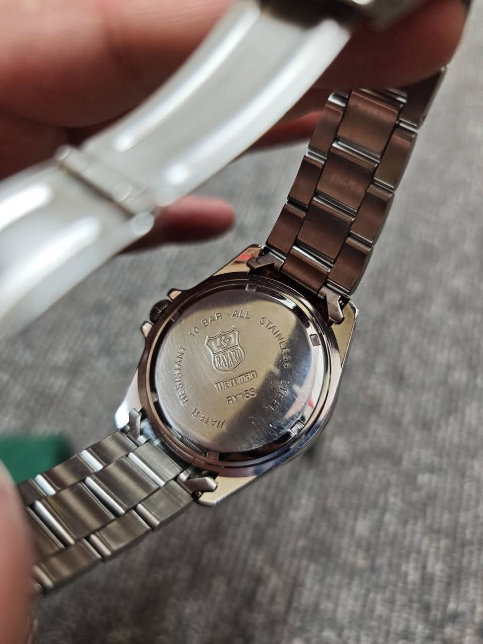 سلام علیكم. 
ساعه مارومان یابانی اصلی للبیع. GMT. باتری. منفذ یومی. قفل بحری. ستنلس ستیل. تصمیم رولیكس روعه صورة یضلمها. ارقام و امیال مضیئه لیلا. قطر 40.  نضیف جدا. شغال مضبوط. سعر 60 الف.


**إذا كنت صاحب هذا الإعلان وتريد حذفه لأي سبب، رجاءا أرسل رسالة إلى الدعم الفني**