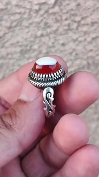 عقيق سليماني • خاتم • قياس ٢٤