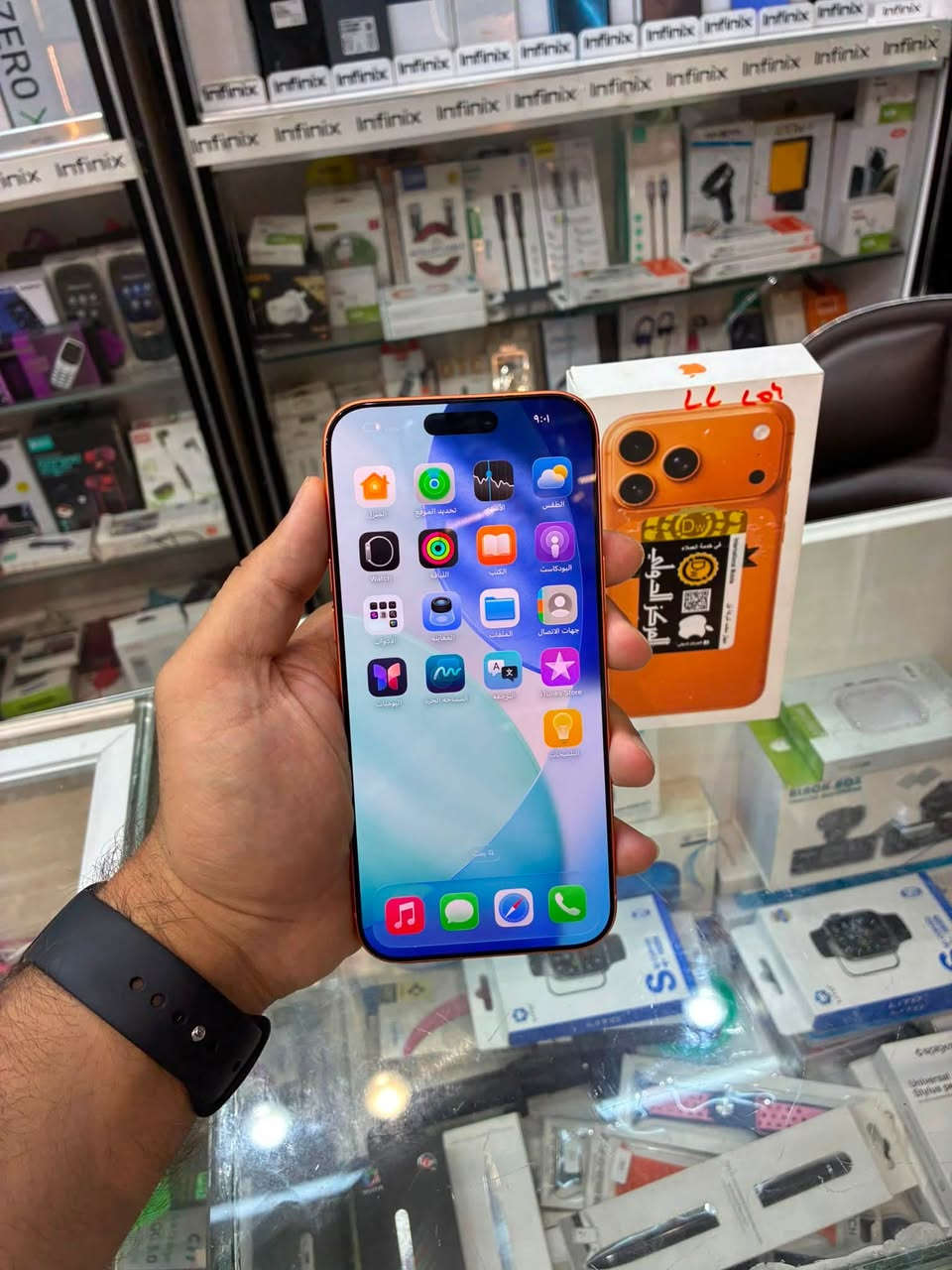 🔺مرحبا شباب ايفون 17 برو ماكسEsim256G
➖ملحقاتة كاملة
➖صحة البطارية100%🔋دورات 11
➖بيع او مراوس
➖رايدة مليون و675
➖للاستفسار متواجد واتساب فقط ☎️
***********
