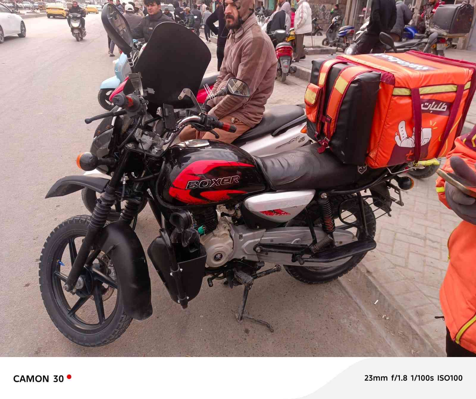 دراجه بوكسر موديل 2023 رقم كربلا عنواني بغداد البلديات سعرها مليونين وبيها مجال للشراي ***********
