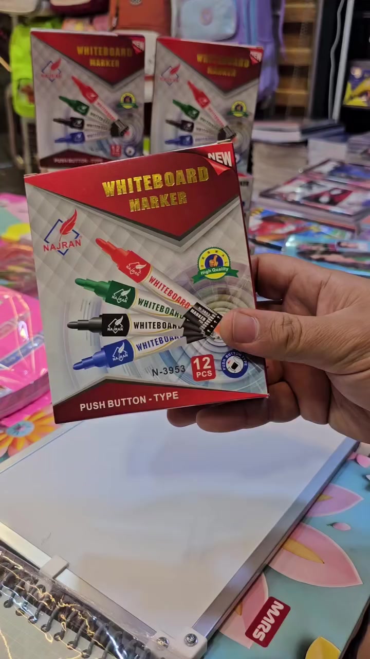 عرض خاص لحد نفاذ الكميه 🔥🔥🔥
قلم سبورة نوع جيد ضغط 12قلم ألوان ازرق اسود احمر مشكل 
سعر الباكيت 2.500 فقط الفين ونص 
مكتبة ألوان صلاح الدين قضاء بلد حي الزهراء جمعية الإمام شارع عشرين توصيل داخل بلد وجميع محافظات العراق زورونا تجدون مايسركم #مكتبة_ألوان


**إذا كنت صاحب هذا الإعلان وتريد حذفه لأي سبب، رجاءا أرسل رسالة إلى الدعم الفني**