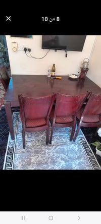 سلام. يوجد ميز طعام نوع ماليزي . نخب اول للبيع . بحالة نظيفة جدا مع 6 ...