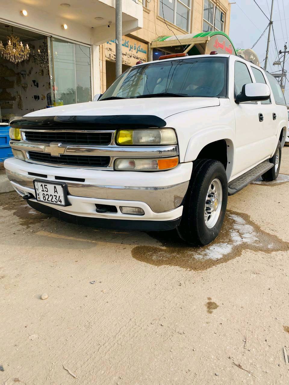 شوفرليت_تاهو مديل 2000 لون ابيض سياره ما قاصره كير مكينه حداديه اكسن تبريد كفاله مشروع وطني سياره جديده بمعنه الكلمه 
مكانها نجف 