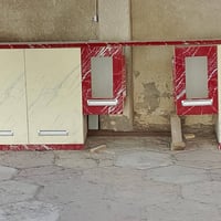 مطبخ تركي 5 متر زاوية مع( الطباخ وشافطة الدهون)  السعر 450 الف✅ للاستف...