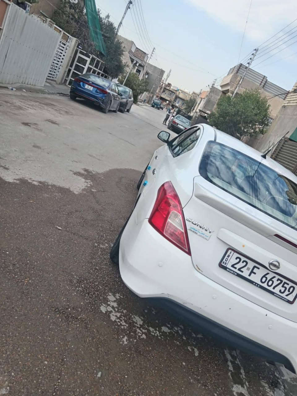 السلام عليكم
📍📍📍 مكلف بالنشر
نيسان سني هندي 2021 رقم اربيل بليته زرقاء 
مكفوله من الصبغ والضربه
 بيها فقط طخه خفيفه في الجاملغ الامامي الايسر ترجع بارد عايفها مامصلحها 
وطخه خفيفه بارد طارف خشم البنيد وطارف الجاملغ الايمن موضحه بالصور. ماشيه 126الف. ادامه كامله عليها تخم تاير جديد وباتري جديد نوزلات بلكات عبوه بانزين كله جديد متصرف عليها دينار واحد بيها منظومة غاز اصليه من مصفى الدوره قبل 3 اشهر 
السعر 115 وبيها مجال
غير متواجد ع الفيس نهائياً
التواصل:  *********** بي واتس اب
