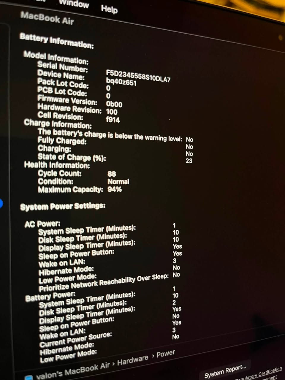 MacBook air m2 للبيع
رام 8 

تخزين 256 

ملحقات شاحن اصلي للجهاز 

مكان بغداد سعر 900 الف نهائي


**إذا كنت صاحب هذا الإعلان وتريد حذفه لأي سبب، رجاءا أرسل رسالة إلى الدعم الفني**