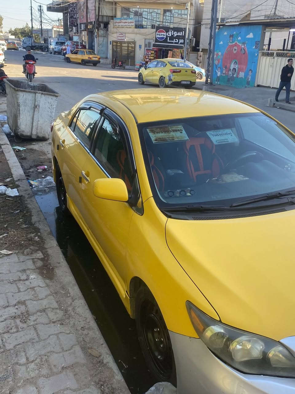 كورلا موديل 2013   S  مكينة 1800 باسمي تحويل ثاني يوم السيارة جاهزة من جميع النواحي حادث امريكا جاملغ وبنيد تغليف ارضية جلد دوشمه كشنات جديدة داخل صاج شاشة كامرة السيارة حلوة ومال جناي 
سعرها 108 وبيها مجال   مكاني بغداد صليخ مكلف بل نشر هذة رقم صاحبها 
‭0770 622 9379‬
