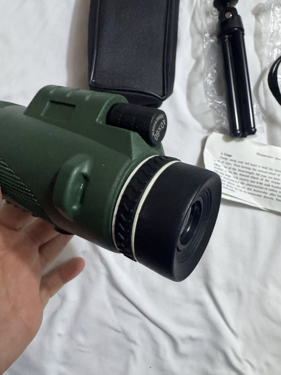 ناظور رصد نهاري
الشراي يرسل صداقة ويراسلني او يعلق  

مدى الرؤية 2000 متر
مناسب جدا للصيد 
جودة عالية على الفحص

مع كافة ملحقاته بلباكيت 
ستاند وحامل ومحفظة وكفرات


**إذا كنت صاحب هذا الإعلان وتريد حذفه لأي سبب، رجاءا أرسل رسالة إلى الدعم الفني**