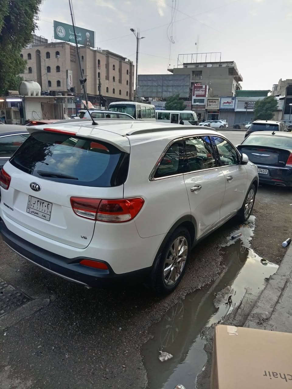 للبيع فقط كيا سورنتو 2016  خليجي 6 سلندر رقم بغداد ألماني قمارة حديد حساس امامي خلفي انارة ترحيب الكشنات مخمل بدون حادث فقط ملاحظات موجودة بالسونار مع الصور السعر (21500) دولار                  ثامر  ***********  مكاني بغداد
