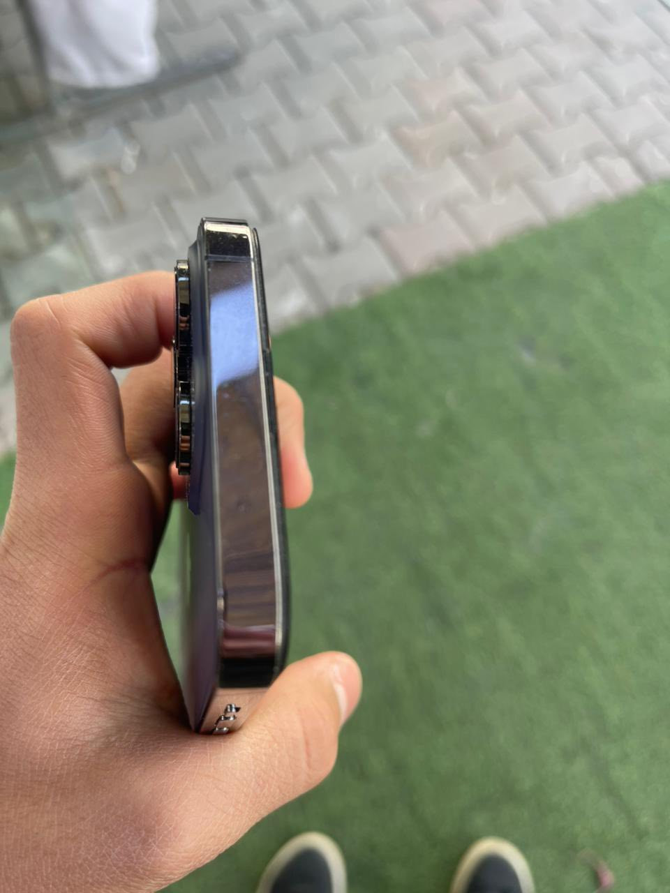 السلام عليكم ايفون 14 برو ماكس الجهاز دبل سيم امبدل بي شاشه ذاكره 256  بطاريه 86  الفيس ايدي شغال لون بنفسجي مميز اجهاز رايده 600 بي مجال عنوان كركوك يوجد توصيل  الرقم ***********
