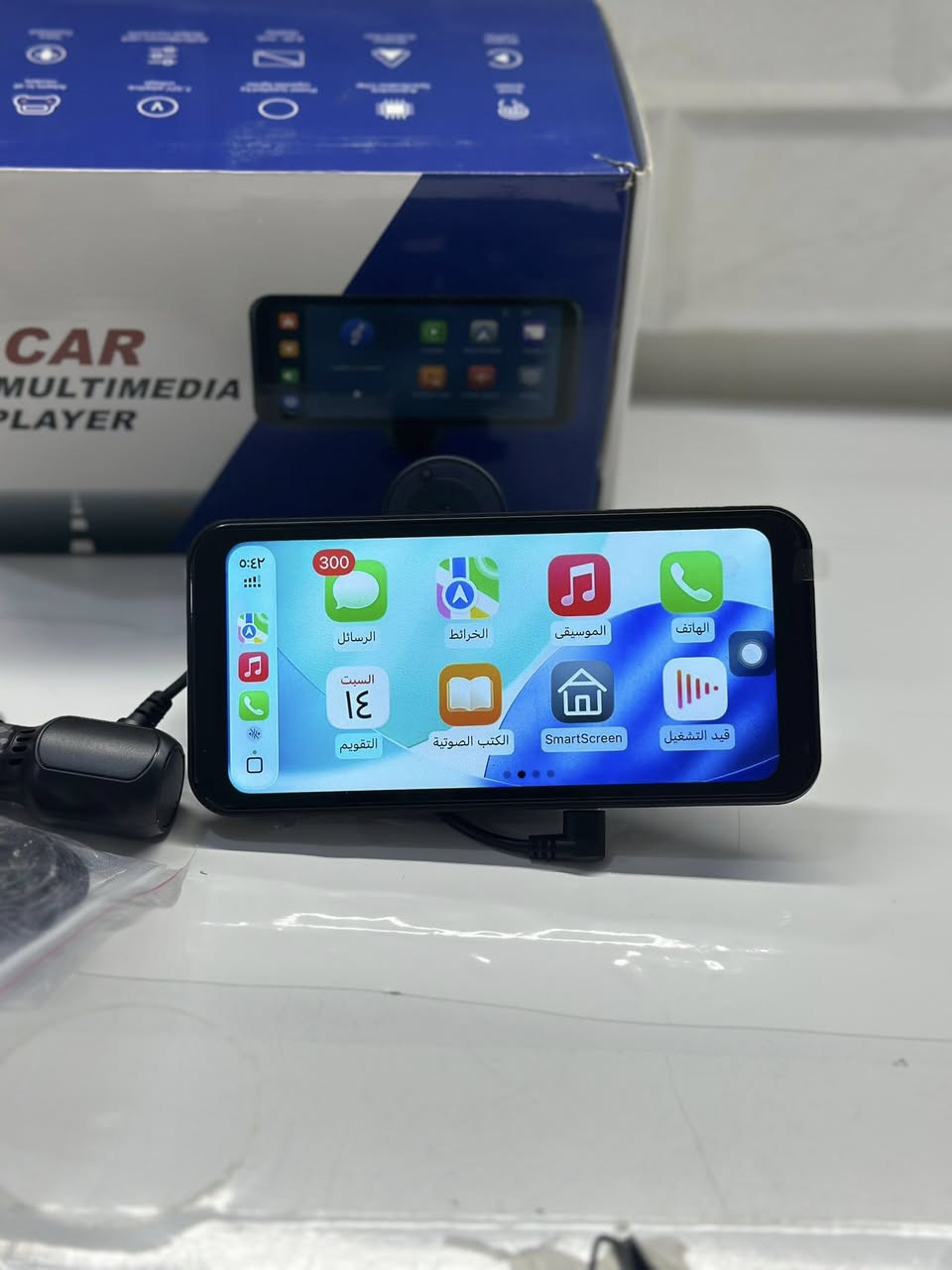 شاشة كار بلي تكعد على دكت التبريد 
تشتغل على الجداحه
تشغل صوت بلوتوث اوكس


**إذا كنت صاحب هذا الإعلان وتريد حذفه لأي سبب، رجاءا أرسل رسالة إلى الدعم الفني**