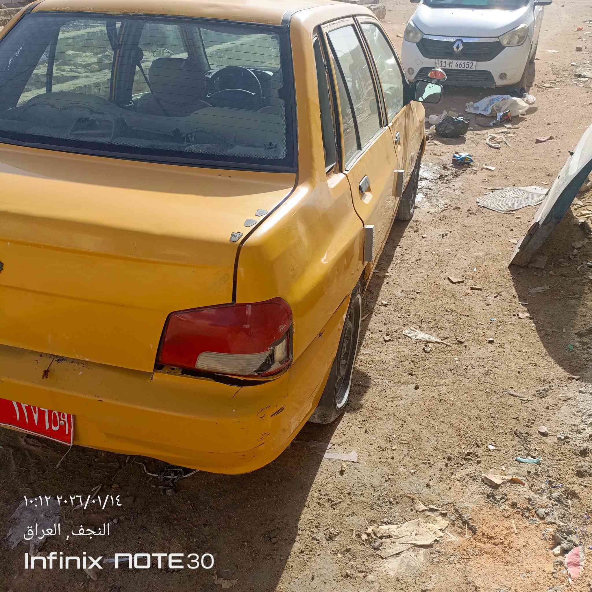 اسلام عليكم سايبه دمعه موديل 12 ابيعك هل موجود رقم بغداد صدامي سنويه عضم السياره شوف العين السعر مليون و100 وبيه مجال حك الجيه  *********** مكان السيارة النجف شارع المطارقرب الحرفين
