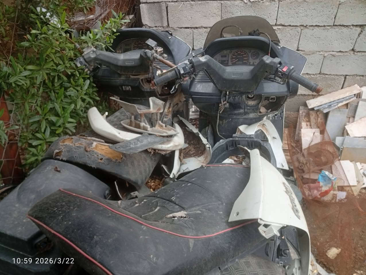 السلام عليكم شباب الوجبه الثانيه 
 شباب ماجسته عدد2 دبل رون

البيجيه كفرات كامله مكينه كامله تقريبا شغاله بيها مشكله كهربائيه تايرات جدد باتري تكتك 

البيضه كفرات لؤلؤي شاصي كامل كهرباء كامله بيها نص مكينه دبل رون 
بيهم غراض احتياط خير من الله كهربائيات كشنات
اقباق كلج فشك مكينه هواي غراض جيب كيا حمل وأخذ 

الدراجات اريدهن مراوس أو بيع  ابيع كوم حديد جيب كيا وتعال من باب بيتي تأخذ 
 واتساب ***********
هاتف ***********
