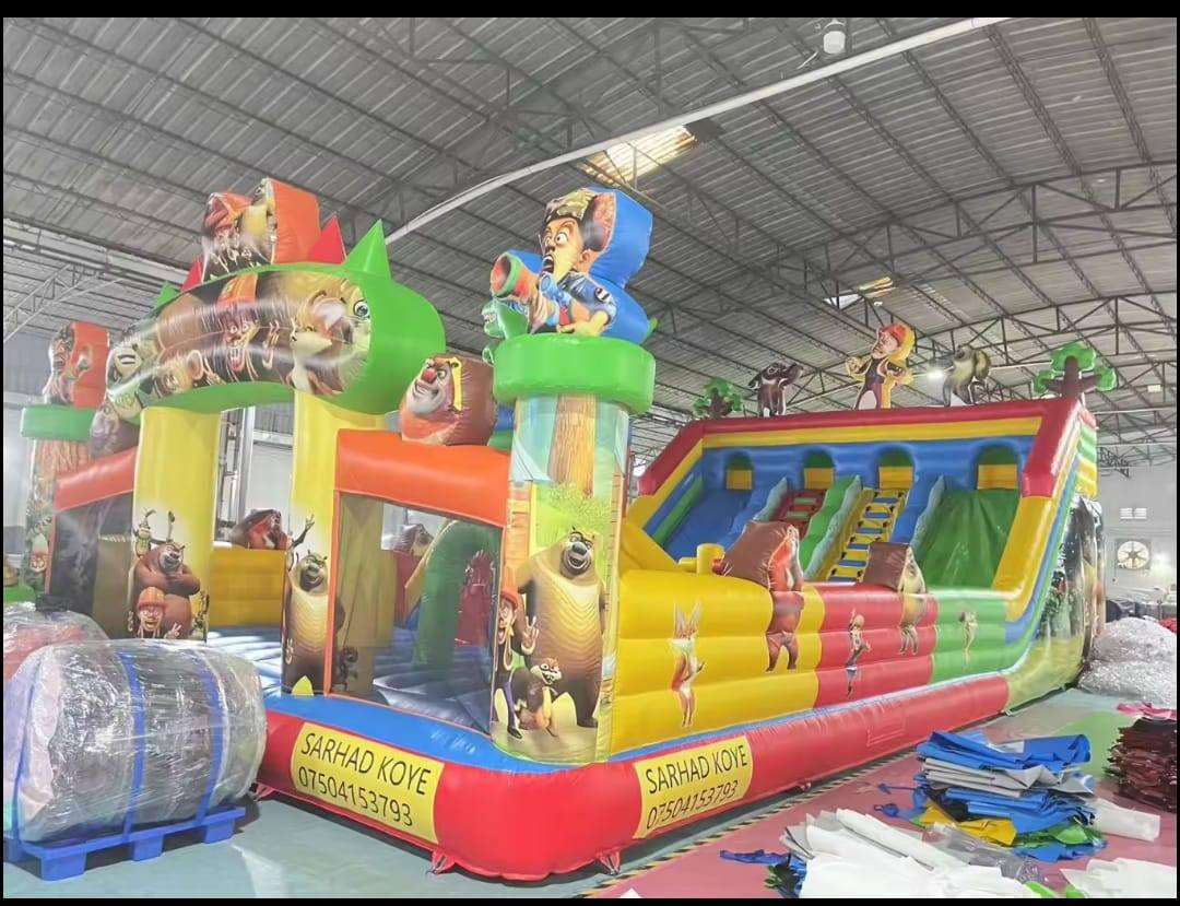 لاعبەی مندالان 
14*7  بەرزی 6 مەتر 
هیج  کونینی نیە
وەکو نویە سێ مانک ئشی کردیە
سێ مانتۆری لەکلە
مولید دەکی نوی 20 ئەمپێری لەکەلە أربيل, العراق


**إذا كنت صاحب هذا الإعلان وتريد حذفه لأي سبب، رجاءا أرسل رسالة إلى الدعم الفني**