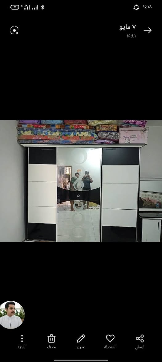 السلام عليكم ورحمة الله وبركاته. غرفه اخشاب تركيه بيبان سلايت  حلوه غرفه مرتبه سعره 175  وبيهه مجال بسيط عنوان حي الحكيم ***********
