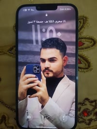 السلام وعليكم شباب ايفون 13برو ماكس بطاريه 80ذاكره 256لون بحري جهاز نظ...