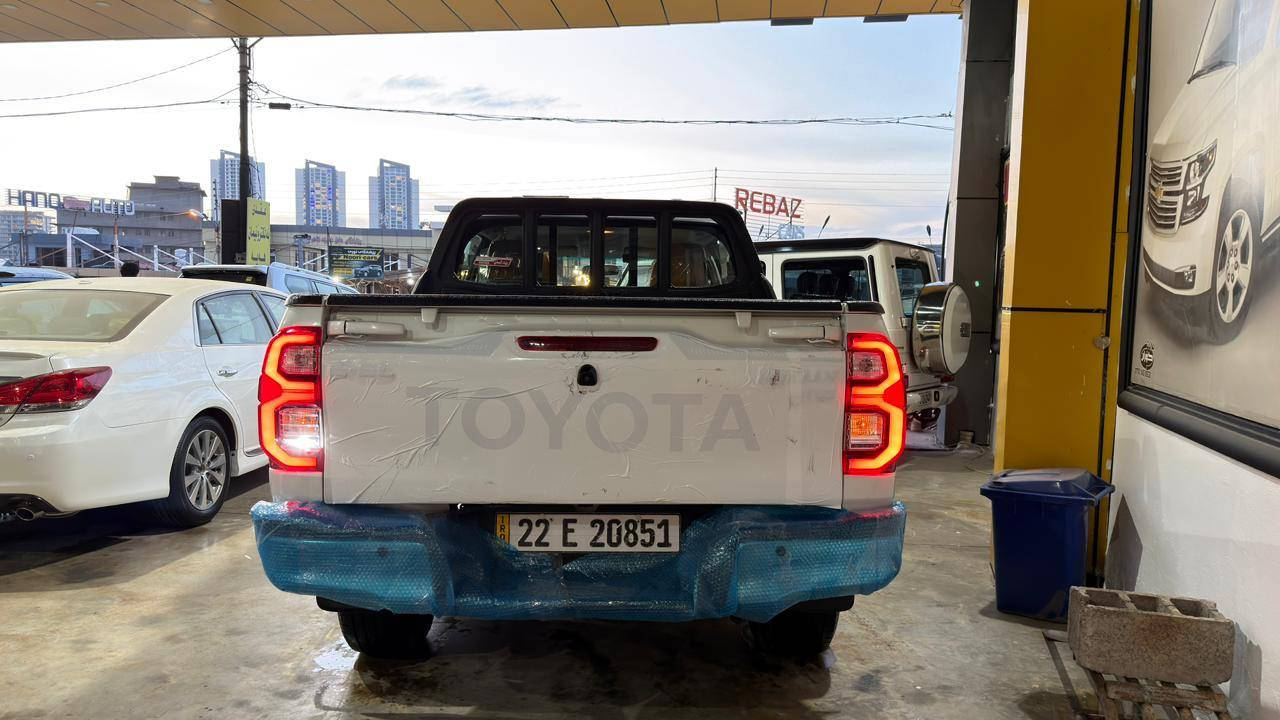 تويوتا هايلوكس GXR  2022 (خليجي – شركة جيهان)
الممشى: 75,000 كم
المحرك: 4 سلندر
ناقل الحركة: أوتوماتيك
الدفع: فورويل
الحالة:
مكفولة كفالة عامة من الدعامية إلى الدعامية
محرك وكير بشرط مامفتوح
السيارة نظيفة جداً بحالة وكالة
ملاحظة: بيها مكانين PDR فقط
بدون رصعات
المواصفات:

🟪 السعر  :: الطلب في التعليقات ويوصلك مباشرة ✍️ 📩

فول مواصفات
شاشة
كاميرا
مقاعد تدفئة
تحكم ستيرن
بصمة تشغيل
لايت LED + بروجكتر
نظام دفع رباعي
وغيرها من المواصفات المعروفة
الوضع العام:
غراضها كاملة وكالة
ما تحتاج أي صرف
سنوية وهزة جديدة
رقم شمالي
باسم المالك – تحويل مباشر
المكان: السليمانية

للاستفسار:
***********
*********** (واتساب متوفر)
