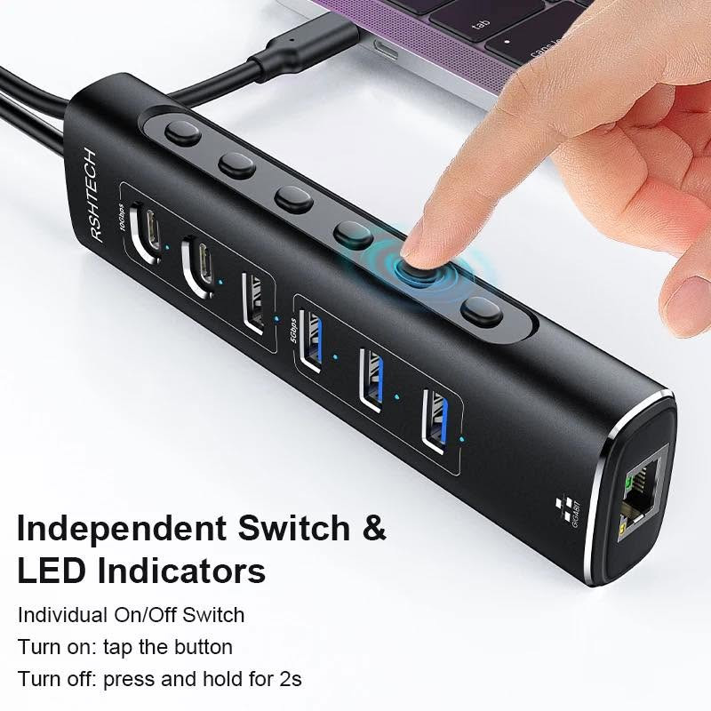 🔌 موزع منافذ RSHTECH 7-in-1 Hybrid USB Hub✨ 7 منافذ في جهاز واحد: يوسع منافذ كمبيوترك لتوصيل كافة أجهزتك معاً.⚡ سرعة نقل فائقة: منافذ تدعم سرعات تصل إلى 10 جيجابت/ثانية لنقل الملفات الكبيرة في ثوانٍ.🔘 تحكم ذكي ومستقل: مفتاح تشغيل/إيقاف خاص لكل منفذ مع إضاءة LED مدمجة لتوفير الطاقة.🔋 طاقة مستقرة وقوية: يأتي مع محول طاقة خارجي لضمان تشغيل الهاردوير والأجهزة الثقيلة دون انقطاع.💻 توافق مرن: كابل هجين مدمج 2 في 1 يدعم منافذ USB-A و USB-C معاً
السعر والاستفسار خاص


**إذا كنت صاحب هذا الإعلان وتريد حذفه لأي سبب، رجاءا أرسل رسالة إلى الدعم الفني**