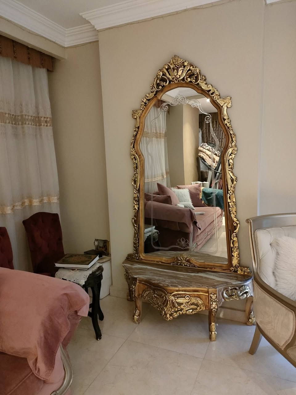 كونسول طراز فرنساوى بورق الدهب والمرايه حفر ليزر كالجديد للبيع


**إذا كنت صاحب هذا الإعلان وتريد حذفه لأي سبب، رجاءا أرسل رسالة إلى الدعم الفني**