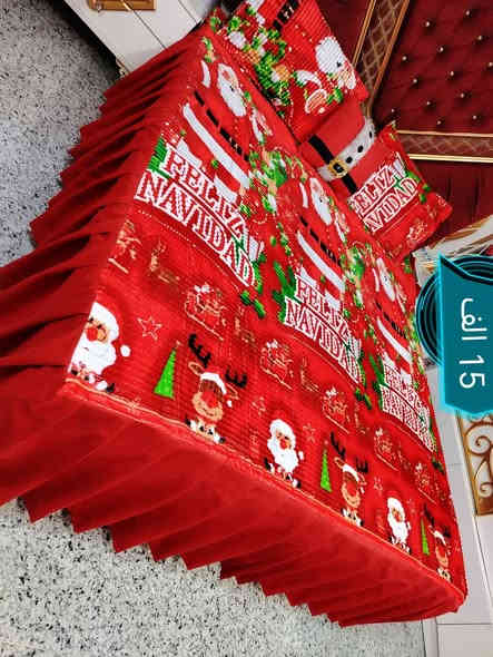 كرسمس قماش مقدف (( ب 15 الف))  للحجز مراسلة الصفحة او ع واتساب *********** يوجد توصيل لجميع  المحافضات
