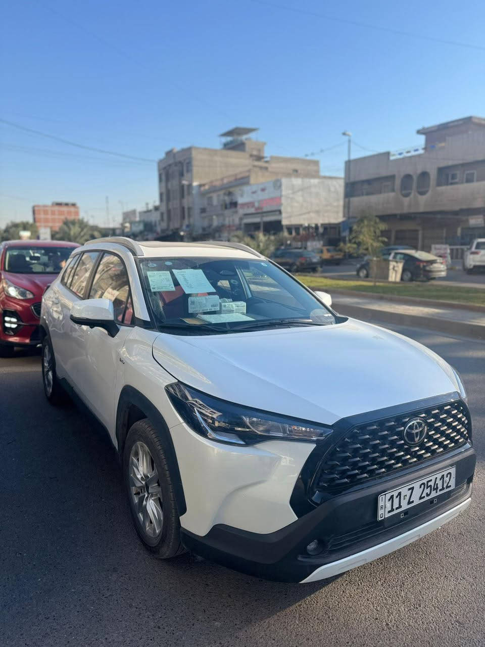 كورلا كروز 2024  السياره فول مواصفات السياره صاحبهه موجود شركة ساز وكالة باب اول ترايهه للبصره سياره عمليه تخبل
كشنات جلد 
تبريد قطعتين 
اربع كامرات 
مودات قياده 
فتحه 
حمالات فوق السقف 
اربع كامرات محيطية
مثبت سرعه 
رادار قيادة  
هايبرد وبانزين تمشيك بلتفويله الوحده ٧٠٠ كيلو 
عارضهه ب ٢٨ مليون الشراي يتصل 
***********
