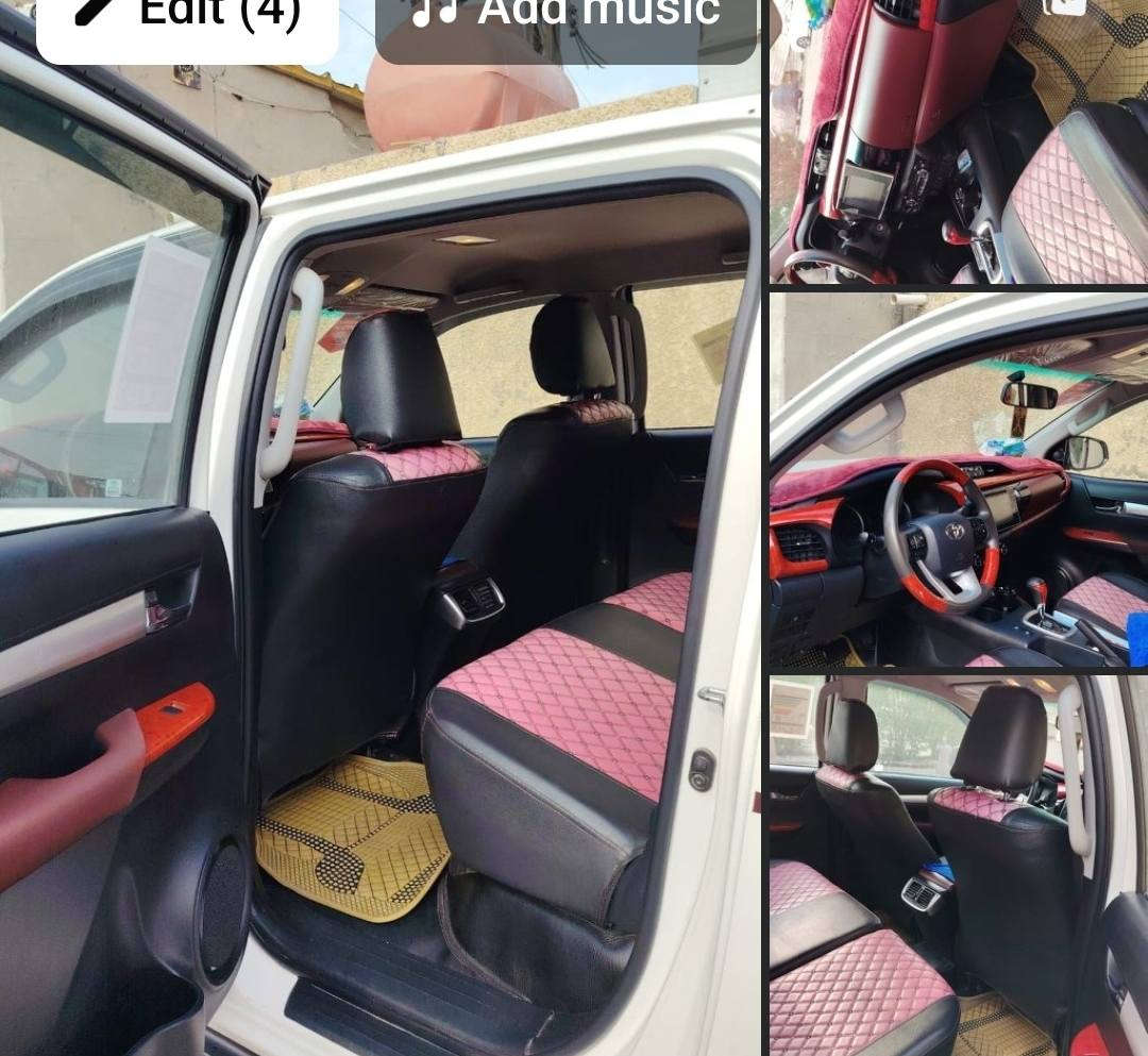 تويوتا هايلوكس فورويل 2019 
اوتماتيك رقم بغداد انكليزي بسمي تحويل 
ثاني يوم كويتي مذهب  فول مواصفات 
مكفوله من الضربه والصبغ  بيها فقط شخط
 بجاملغ الخلفي اليسر المكان بغداد الحبيبة 
الشراي يتصل ويدلل محرك كير اكسل مكفولات
 شرط وضع شركة ماشيه 100 الف
الرقم الهاتف ***********
امانه السياره برغي مامفتوح بيها
