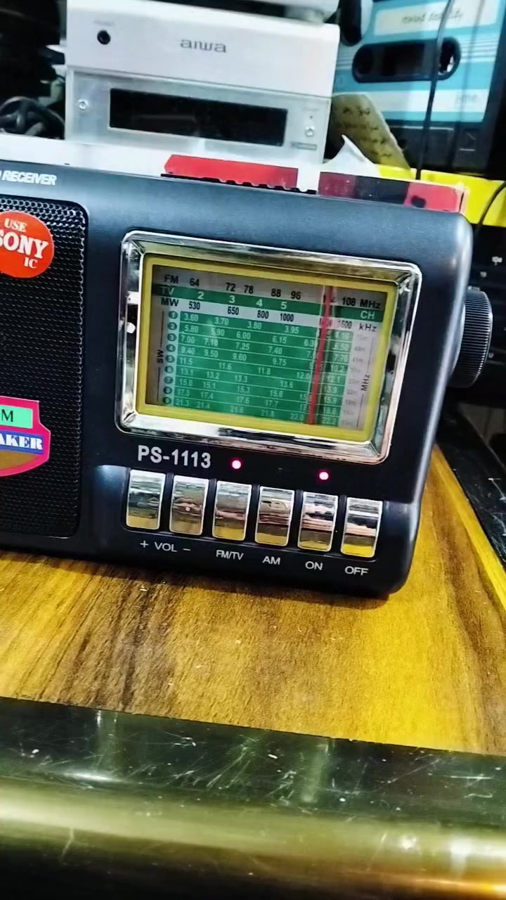 راديو بأنسونك
استيراد العراق التسعينات 
جهاز جديد بالكارتون غير مستخدم 
الجهاز متعدد الموجات 12 موجه 
صوت عالي ونقي 
يعمل كهرباء وباتري كبير عدد 3 
يوجد فديو بالمنشور يوضح التشغيل 
للحجز المراسله على الخاص


**إذا كنت صاحب هذا الإعلان وتريد حذفه لأي سبب، رجاءا أرسل رسالة إلى الدعم الفني**