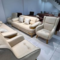 طقم قنفات مودرن • ١٠ مقاعد • قماش وتر بروف