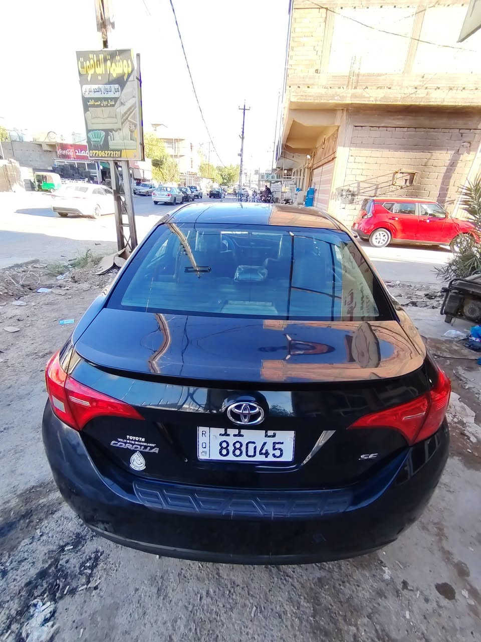 السلام عليكم بيع سريع كورلا 2019 نظيفة كلش صدر جديد مكينه كير مكفولات تخم تاير رقم بغداد دولي بأسمي هزة جديدة تبريد ثلج بيهة صبغ 3 قطع مواصفات SE كشنات جلد تحكم مقود جهتين شفتات سرعة تحديد مسار كامرا شاشة كار بلي هواية مواصفات بيهة عنواني ديالى بعقوبة *********** السعر 117
