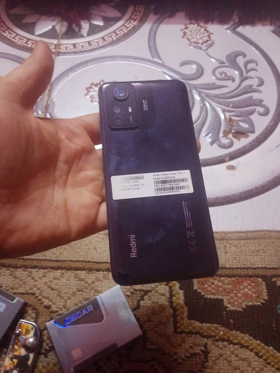 ريدمي نوت 12s
بدون كارتون ذكره 256نضافه 99السعر180وبيه مجال


**إذا كنت صاحب هذا الإعلان وتريد حذفه لأي سبب، رجاءا أرسل رسالة إلى الدعم الفني**