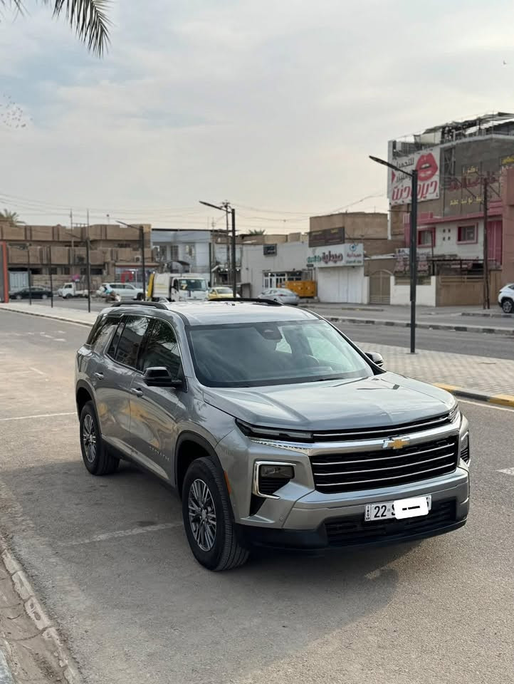 شوفرليت ترافرس للبيع او المراوس حسب القناعه
موديل ٢٠٢٥ ماشية ١٨  الف فقط 
الحادث صبغ دعاميه اماميه فقط 
تعديل PDR مقدار شبر في بداية البنيد اكرر مقدار شبر 
مواصفات LT خمس كامرات كشنات سياحي 
شاحن لاسلكي وطبعا باقي المواصفات المعروفه 
رقم اربيل السياره دخول جديد بسم شركة 
رادار جانبي وامامي تواصل واتساب او اتصال بالخدمه
***********
