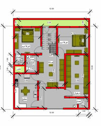 مكتب معماري • تصميم مخططات • الرفاعي ذي قار