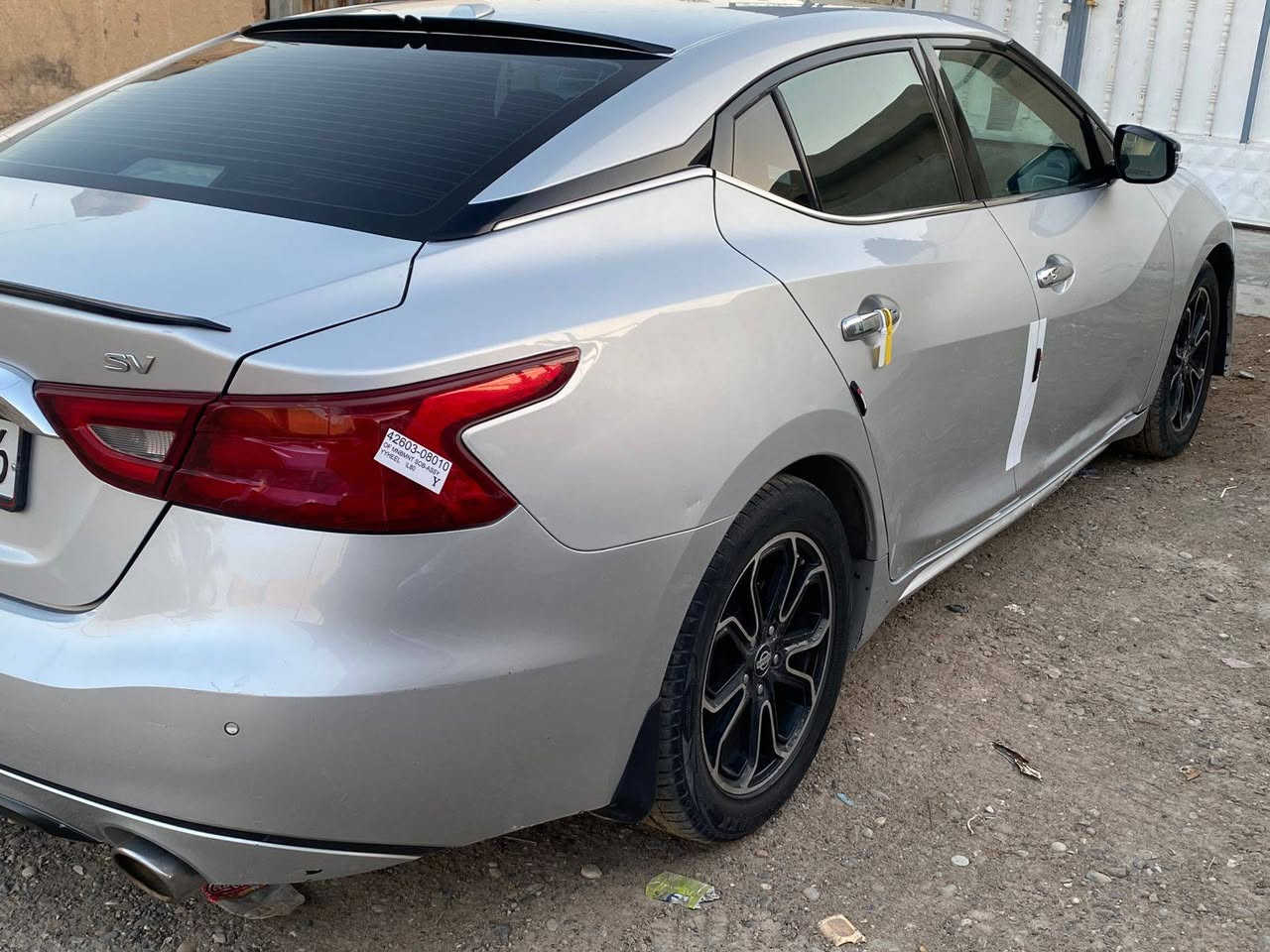 نيسان مكزيمة  ٢٠١٧ فقط. بنيد مبدل ومصبوغ بدون داخل بدون معجون بدون ايرباك وبيها بارد باب السكن فقط اعرض ب١١٧ بيع ومراوس حسب القناعة العنوان صلاح الدين  
[حمد : ***********
